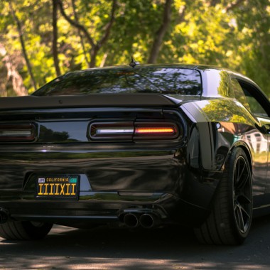 20" Custom Aftermarket Wheels ACE Flowform AFF02 Matte Black on bagged 2016 Dodge Challenger Scat Pack